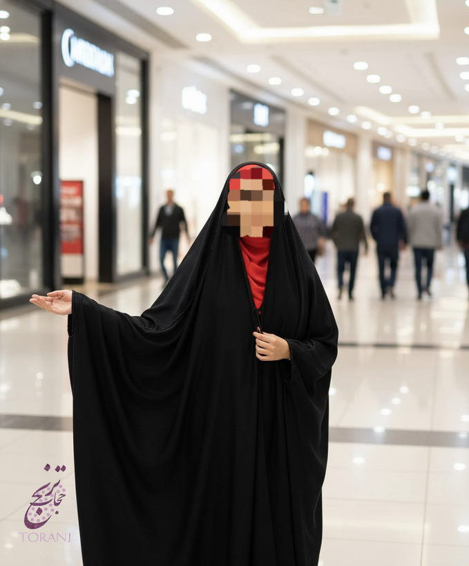 چادر مشکی عربی جده جواهردوزی دنیا ندا اماراتی