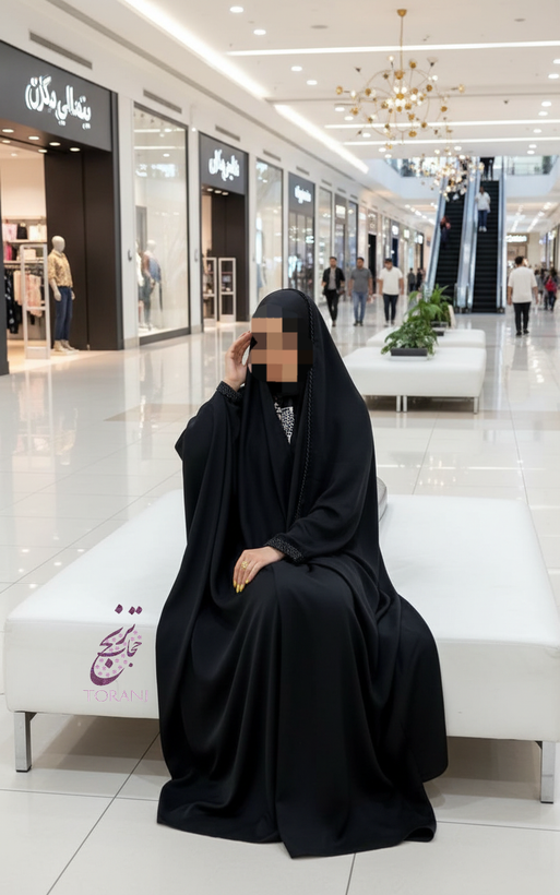 چادر مشکی عربی جده جواهردوزی پریسیما ندا اماراتی