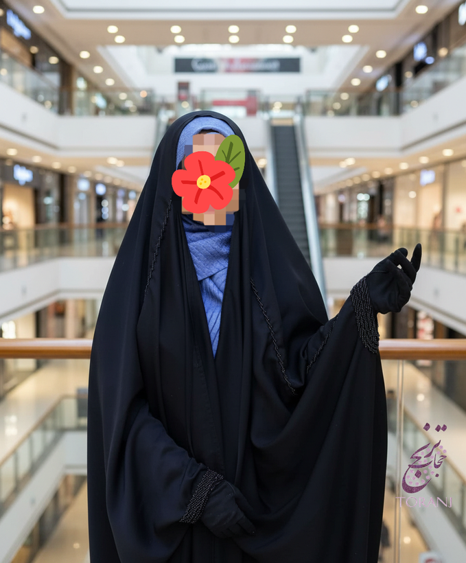 چادر مشکی عربی جده جواهردوزی پریسیما ندا اماراتی